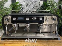 San Remo F18 3 Group Black Espresso Coffee Machine Commercial Cafe Barista Latte