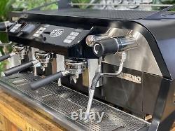 San Remo F18 3 Group Black Espresso Coffee Machine Commercial Cafe Barista Latte