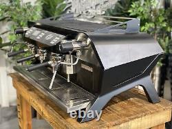 San Remo F18 3 Group Black Espresso Coffee Machine Commercial Cafe Barista Latte