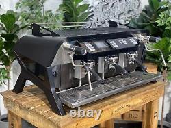 San Remo F18 3 Group Black Espresso Coffee Machine Commercial Cafe Barista Latte