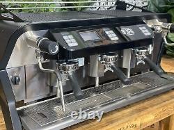 San Remo F18 3 Group Black Espresso Coffee Machine Commercial Cafe Barista Latte