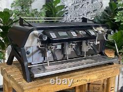 San Remo F18 3 Group Black Espresso Coffee Machine Commercial Cafe Barista Latte