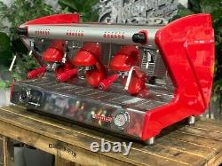 San Remo Milano LX 3 Group Red Espresso Coffee Machine Commercial Cafe Wholesale