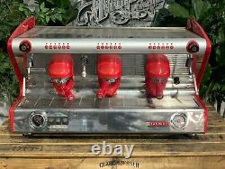 San Remo Milano LX 3 Group Red Espresso Coffee Machine Commercial Cafe Wholesale