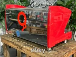 San Remo Milano LX 3 Group Red Espresso Coffee Machine Commercial Cafe Wholesale