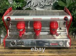 San Remo Milano LX 3 Group Red Espresso Coffee Machine Commercial Cafe Wholesale