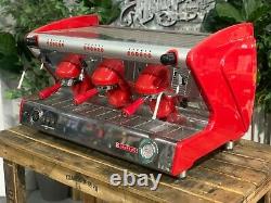 San Remo Milano LX 3 Group Red Espresso Coffee Machine Commercial Cafe Wholesale