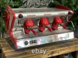 San Remo Milano LX 3 Group Red Espresso Coffee Machine Commercial Cafe Wholesale