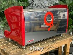 San Remo Milano LX 3 Group Red Espresso Coffee Machine Commercial Cafe Wholesale