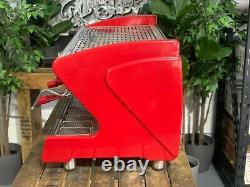 San Remo Milano LX 3 Group Red Espresso Coffee Machine Commercial Cafe Wholesale