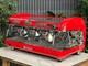San Remo Verona 3 Group Espresso Coffee Machine Red Coffee Maker Cafe Commercial