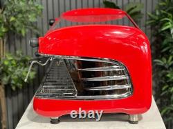San Remo Verona 3 Group Espresso Coffee Machine Red Coffee Maker Cafe Commercial