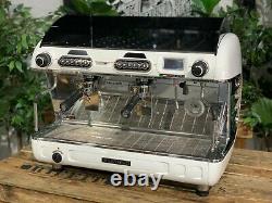 San Remo Verona Rs High Cup 2 Group White Espresso Coffee Machine Commercial