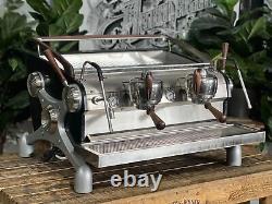 Slayer Espresso V3 2 Group Espresso Coffee Machine Black & Timber Commercial Bar