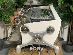 Slayer Espresso V3 3 Group White & Timber Espresso Coffee Machine Custom Cafe