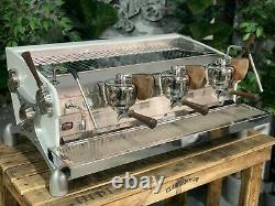 Slayer Espresso V3 3 Group White & Timber Espresso Coffee Machine Custom Cafe