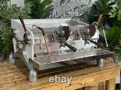 Slayer Espresso V3 Demo 2 Group White & Timber Espresso Coffee Machine