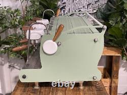 Synesso Cyncra 3 Group Green, White & Timber Espresso Coffee Machine Commercial