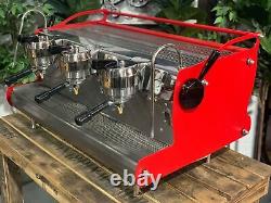 Synesso Cyncra 3 Group Red Espresso Coffee Machine Custom Commercial Cafe Bar
