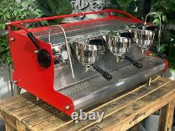 Synesso Cyncra 3 Group Red Espresso Coffee Machine Custom Commercial Cafe Bar