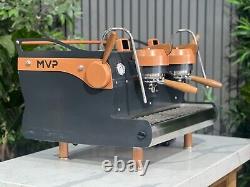 Synesso Mvp 2 Group Espresso Coffee Machine Custom Navy Blue & Brown Commercial