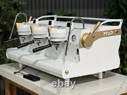 Synesso Mvp 3 Group Espresso Coffee Machine White & Gold Commercial Cafe Latte