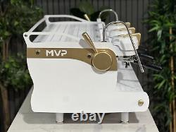 Synesso Mvp 3 Group Espresso Coffee Machine White & Gold Commercial Cafe Latte