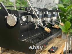 Synesso Sabre 3 Group Black & Brown Pesado Handles Espresso Coffee Machine