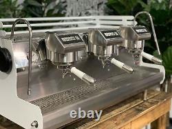 Synesso Sabre 3 Group White Espresso Coffee Machine W. Pesado Group Handles Cafe