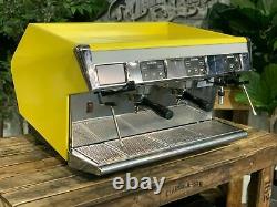 Unic DI Stella 2 Group Yellow Espresso Coffee Machine Custom Commercial Cafe