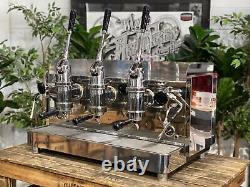 Vibiemme Replica Pistone Lever 3 Group Stainless Steel Espresso Coffee Machine