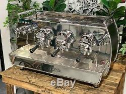 Victoria Arduino Adonis 3 Group Black Espresso Coffee Machine Commercial Bar