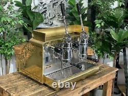 Victoria Arduino Athena Leva 2 Group Gold Espresso Coffee Machine Commercial Bar