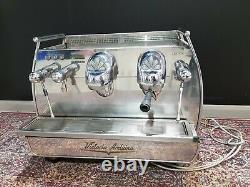 Victoria Arduino Coffee Machine Commercial Retro Silver Adonis Espresso 2 Group