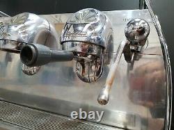 Victoria Arduino Coffee Machine Commercial Retro Silver Adonis Espresso 2 Group