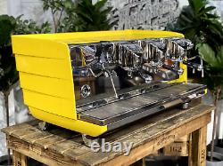 Victoria Arduino White Eagle 3 Group Yellow Espresso Coffee Machine Commercial