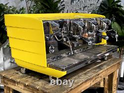 Victoria Arduino White Eagle 3 Group Yellow Espresso Coffee Machine Commercial