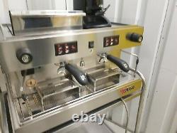 Wega 2 Group Espresso Coffee Machine Wega Coffee Grinder Knock Out Drawer