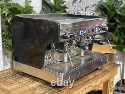 Wega Altair 2 Group Espresso Coffee Machine Black And Stainless Commercial Cafe
