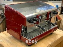 Wega Atlas 2 Group Red Espresso Coffee Machine Commercial Cafe Barista Beans Cup