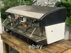 Wega Atlas 3 Group Black & White Espresso Coffee Machine Commercial Custom Cafe