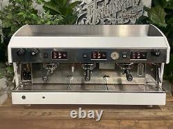 Wega Atlas 3 Group White Espresso Coffee Machine Commercial Cafe Barista Beans