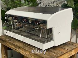 Wega Atlas 3 Group White Espresso Coffee Machine Commercial Cafe Barista Beans