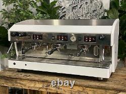 Wega Atlas 3 Group White Espresso Coffee Machine Commercial Cafe Barista Beans