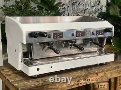 Wega Atlas 3 Group White Espresso Coffee Machine Commercial Cafe Barista Beans