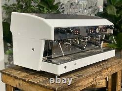 Wega Atlas 3 Group White Espresso Coffee Machine Commercial Cafe Barista Beans