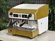 Wega Atlas Compact 2 Group Espresso Coffee Machine White & Gold Cafe Cart Van