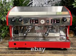 Wega Atlas Evd 2 Group Red Espresso Coffee Machine Commercial Cafe Latte Bar