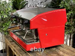 Wega Atlas Evd 2 Group Red Espresso Coffee Machine Commercial Cafe Latte Bar