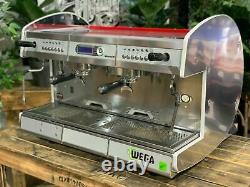 Wega Concept 2 Group Red Espresso Coffee Machine Commercial Wholesale Supplier